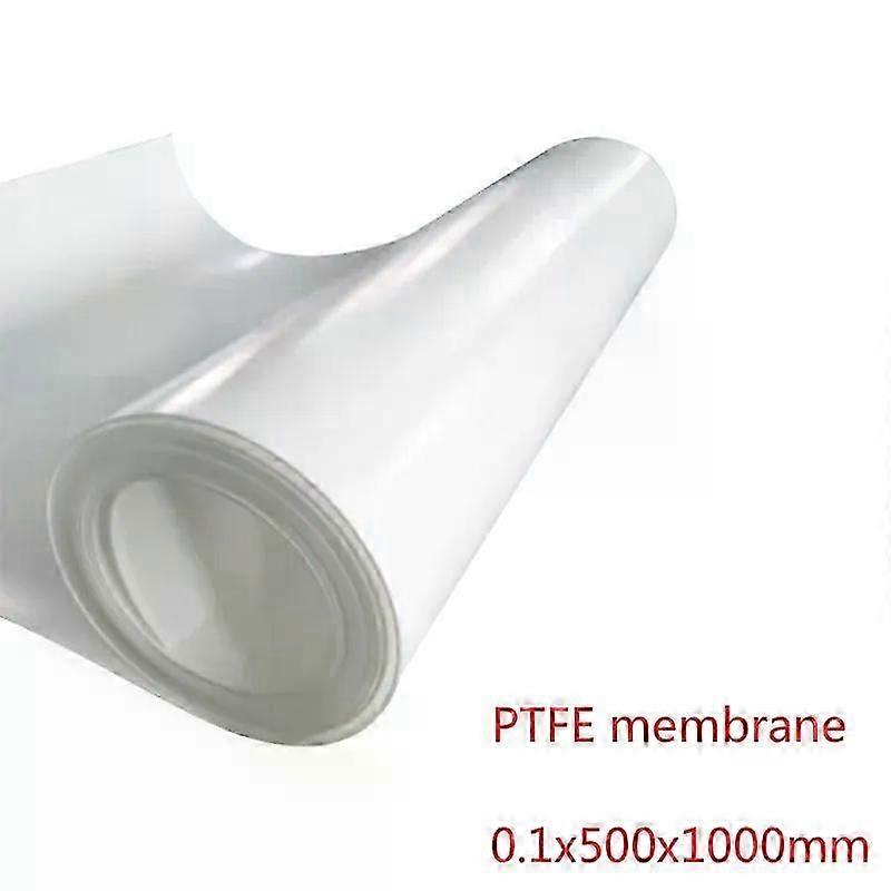 1pc white PTFE film high strength temperature PTFE sheet 01x500x1000mm Fit For compression molding extrusion processing