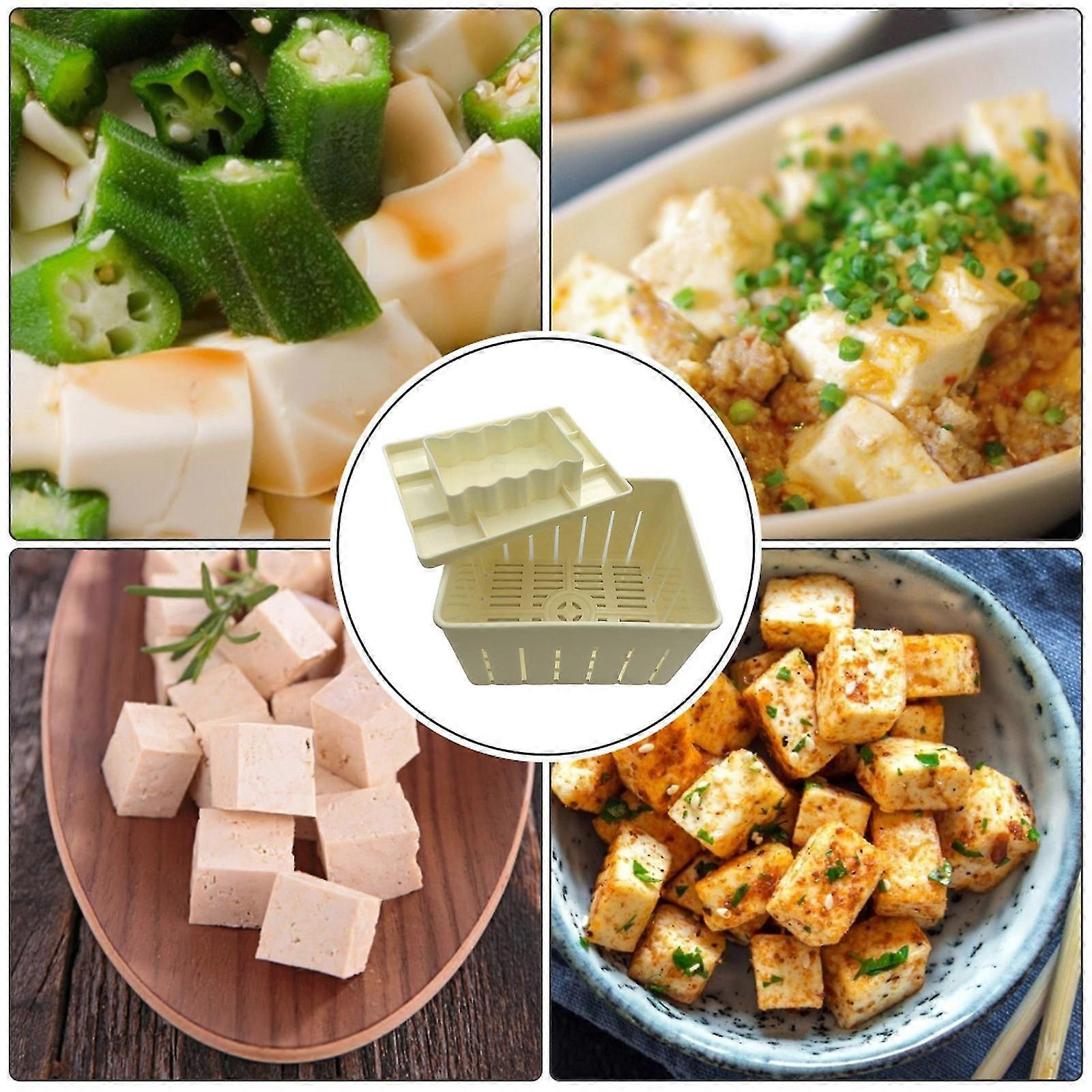 Plastic Tofu Making Machine Set Soy Pressing Moulds Plastic Material for Kitchen