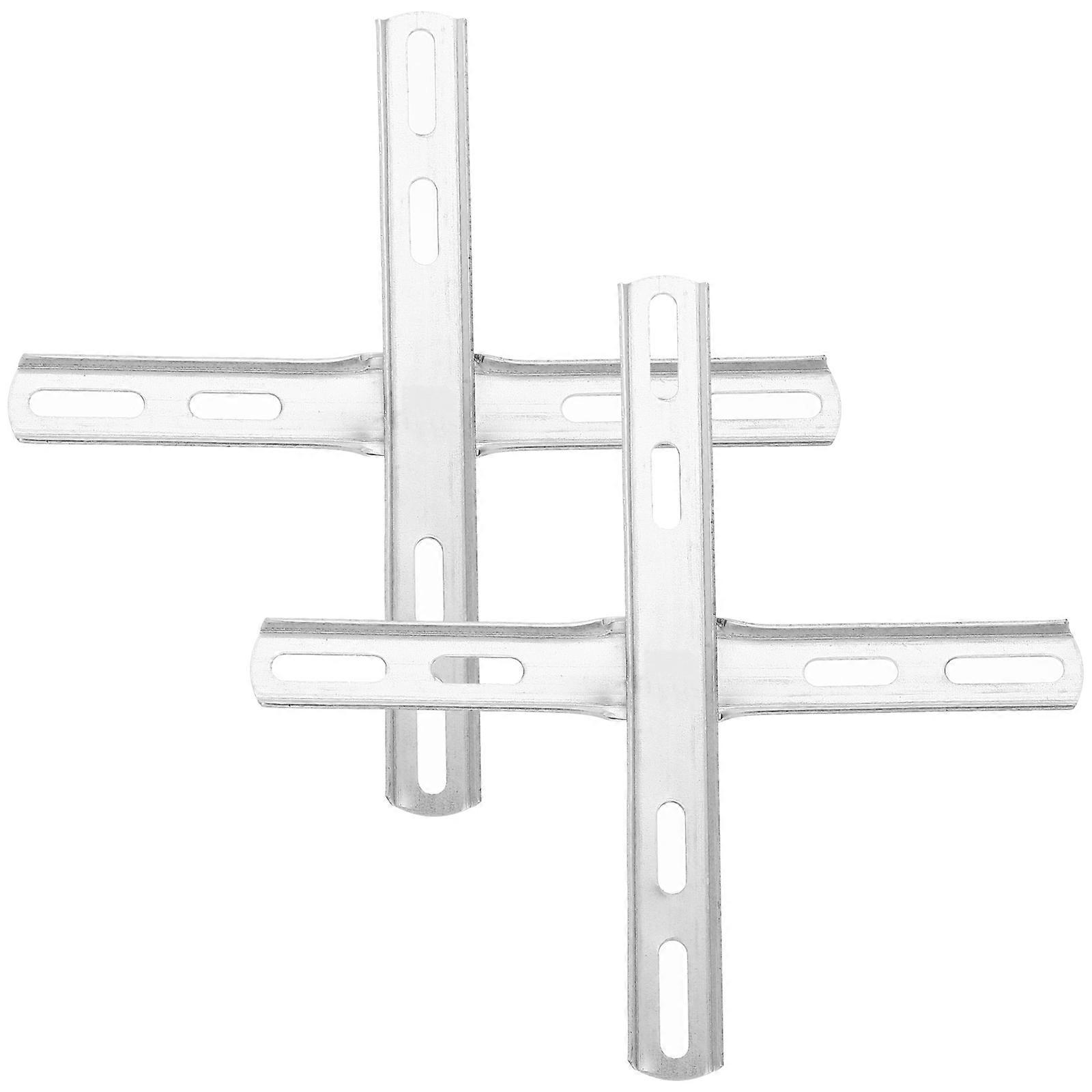 Light Mount Brackets 2Sets Silver for Lamp with Sturdy Iron Build and Mounting Bracket