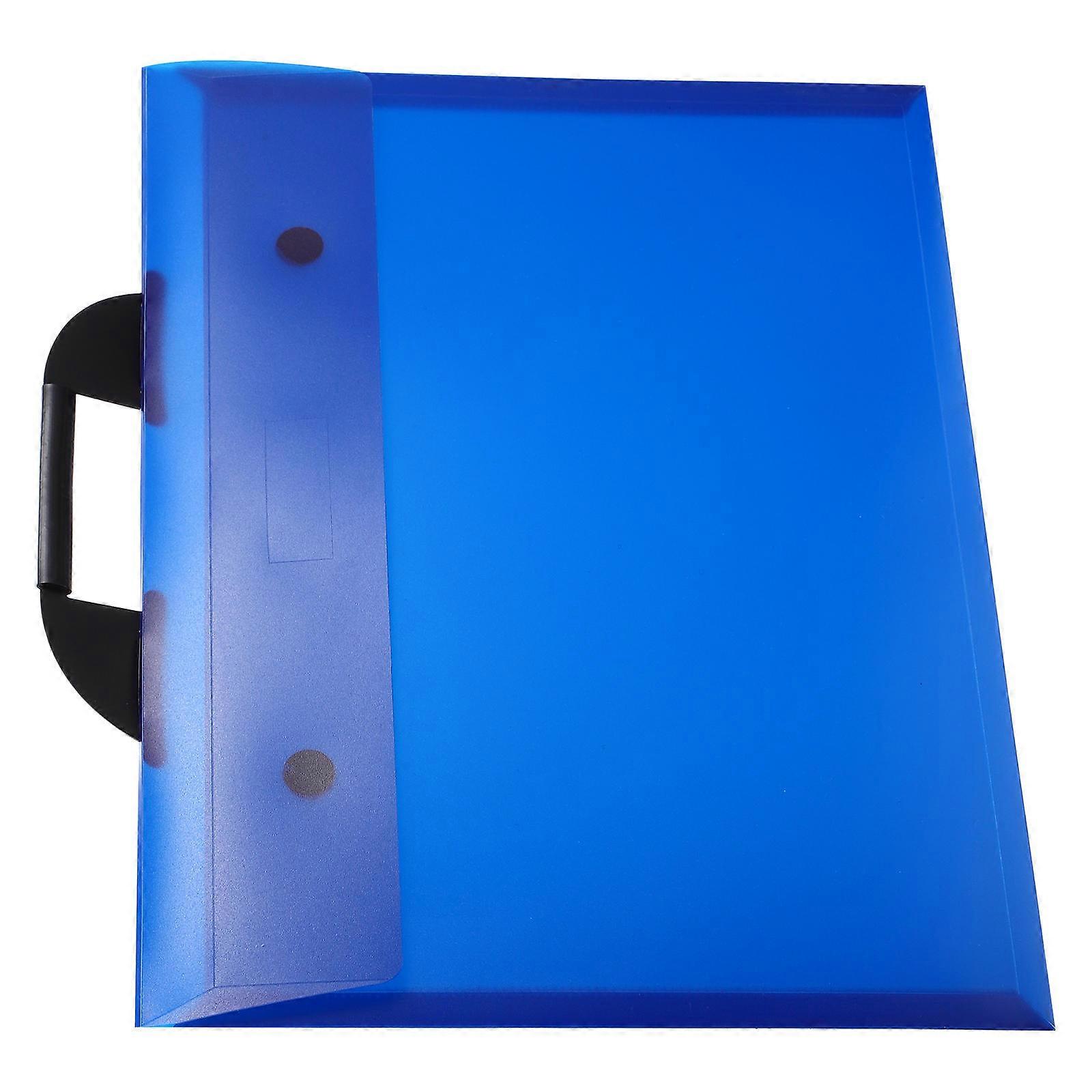 Practical Portfolio Folder Office Use Blue 47.00X35.50X0.10CM Waterproof 1Pack
