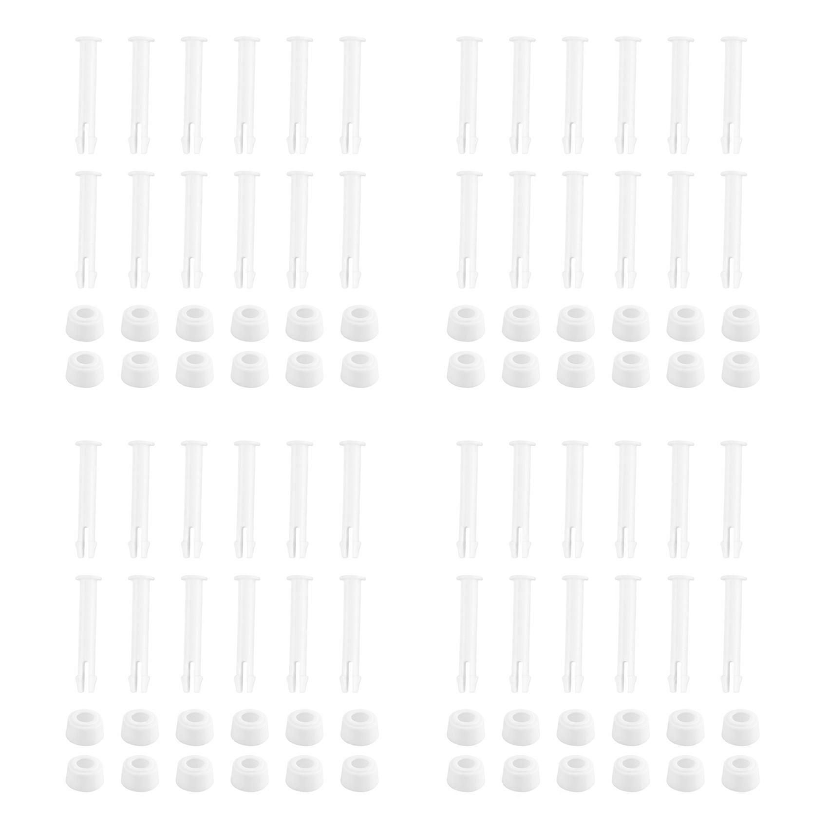 48 Pcs Plastic Pool Joint Pins & 48 Pcs Rubber Seals for Above Ground Round Frame Pool Parts 28270-2