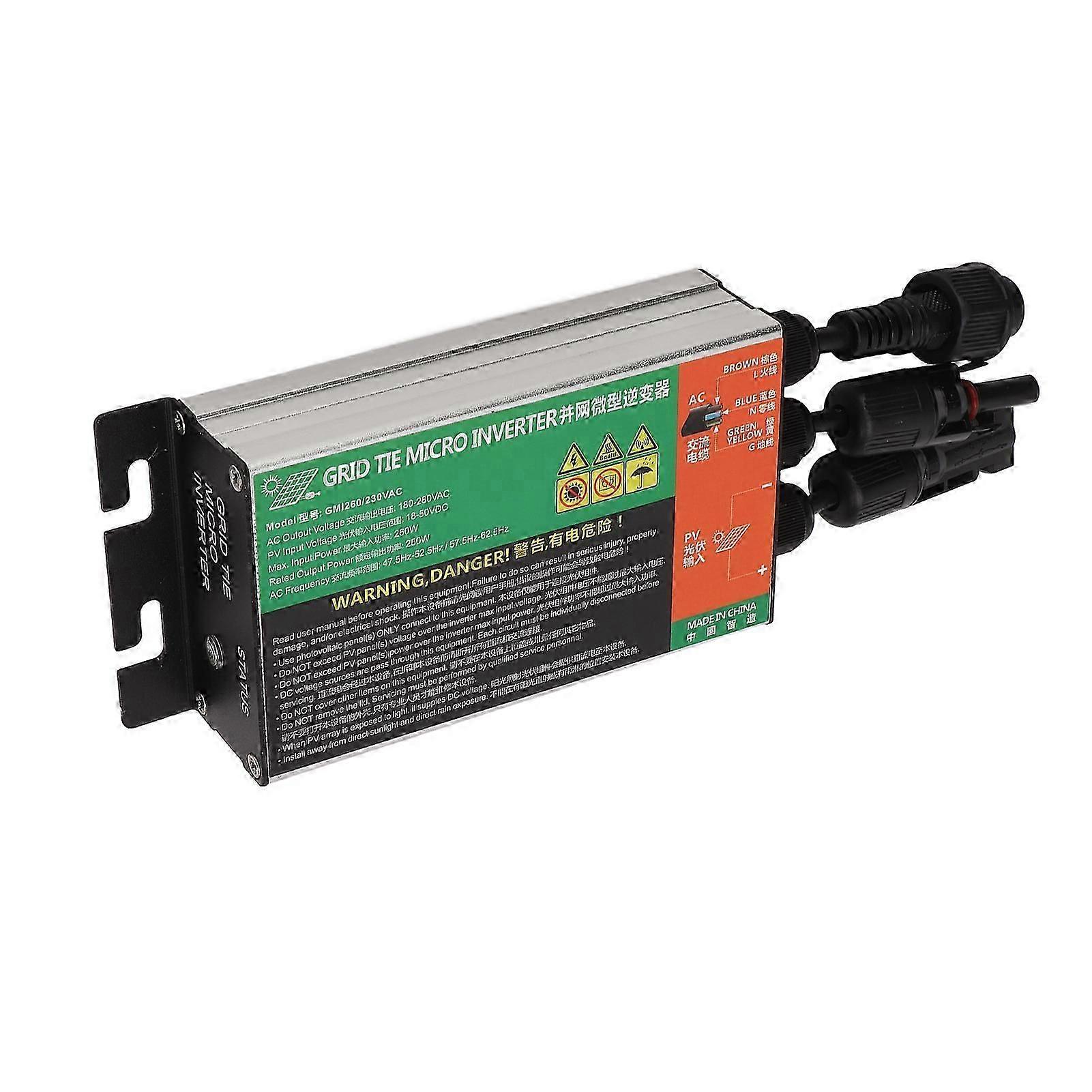 Solar Micro Inverter 260W MPPT Small Size Grid Tie Micro Inverter Sine Waving Inverter for Small Solar Systems