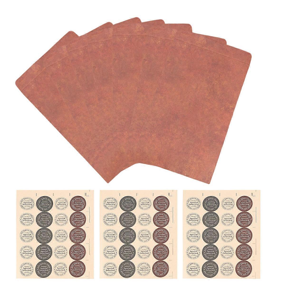Letter Envelopes Rectangular Kraft Paper Envelopes Letters Anniversary Mailing 21.7x12x0.1cm 120Pcs