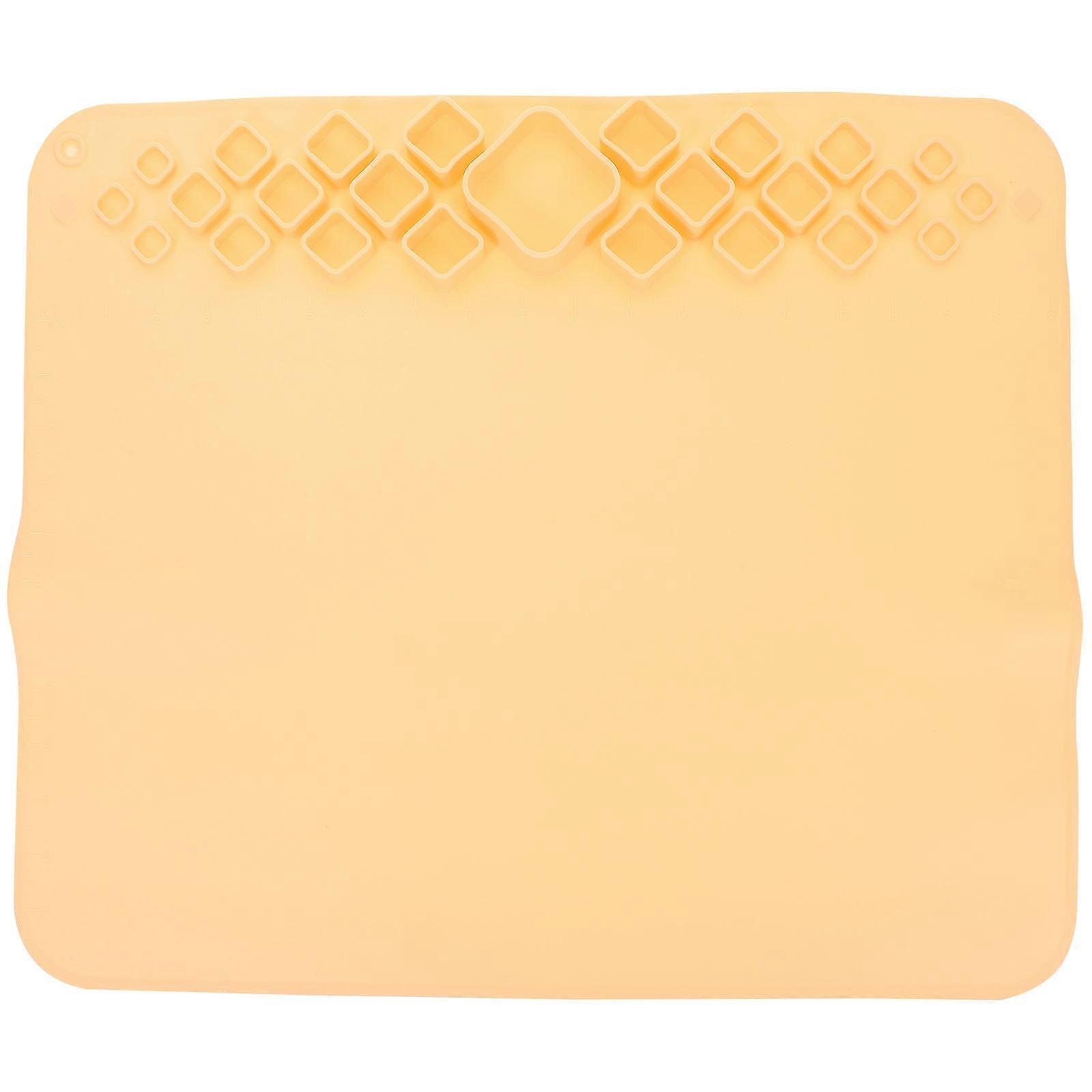 Silicone Painting Mat for Adults Multipurpose Nonstick Craft Pad Khaki 51.5X42cm Durable 1 Set