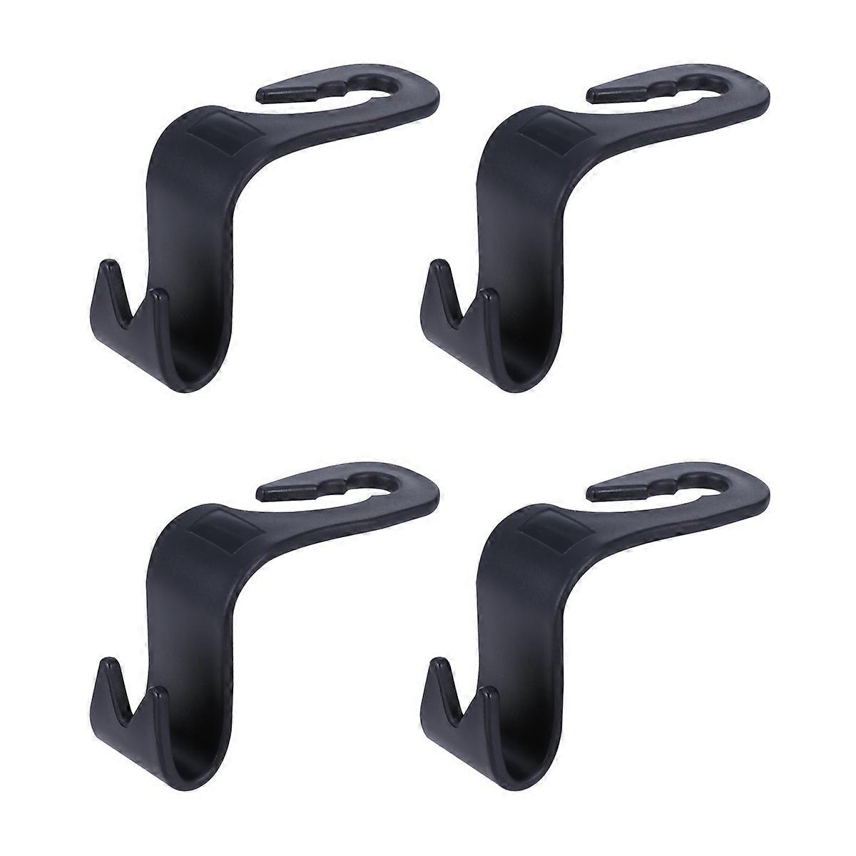 Car Bag Hangers Back Seat Storage Hook Prevent Use Brown 4Pcs