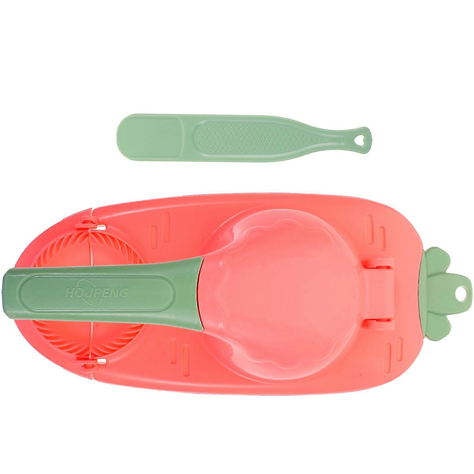 Dumpling Making Tool Manual Dumpling Design Plastic Pink 27.5X12X8CM 1 Set