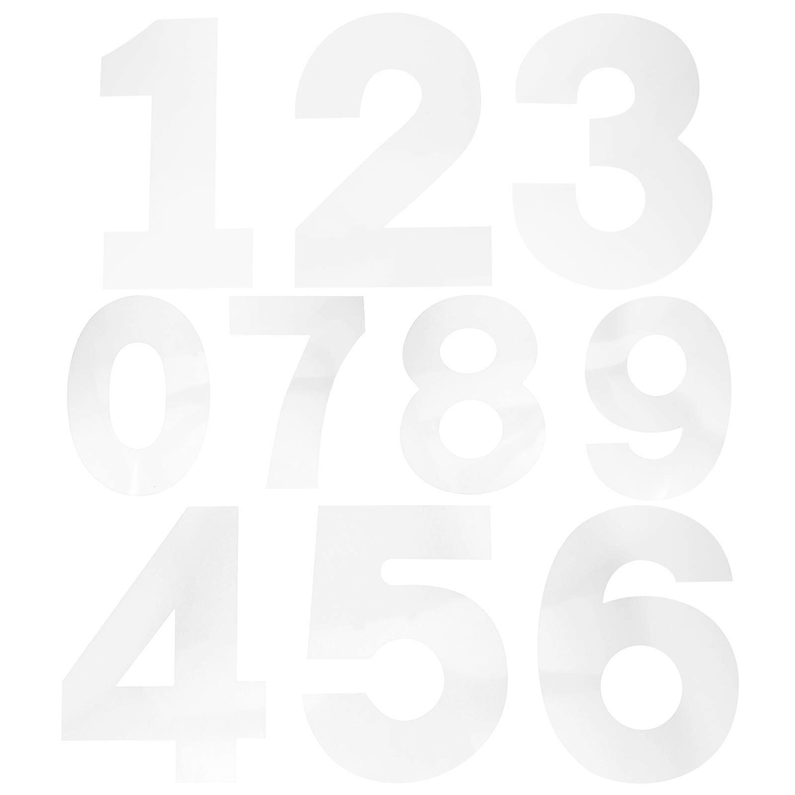 Cake Stencils Numbers Baking Tools For Kitchen Beginners Home Bakers Flat Plastic 1Set