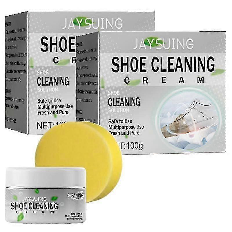2Pcs All Purpose Cleaner Cream, Multifunctional Stain Removal Cream with Sponge