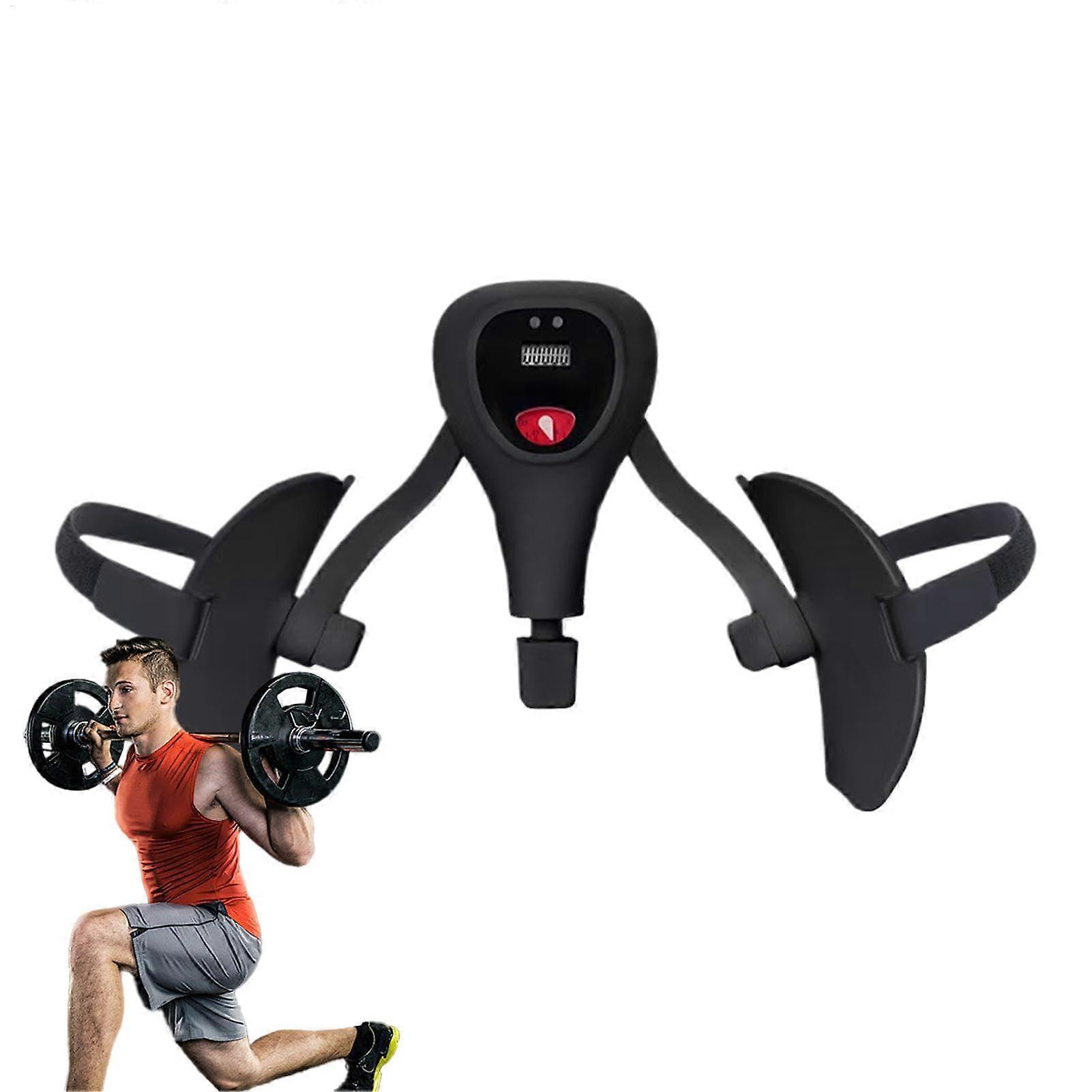 Inner Thigh Exerciser Non-Slip With Digital Display Gym Floor Exercise Equipment Leg Toner Tool Black