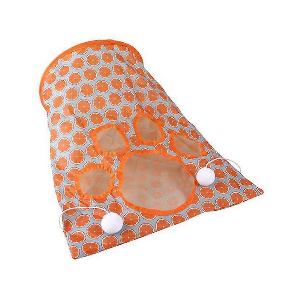Foldable cat tunnel pockets in 4 styles for house cats,  pet cat play tunnel toy, collapsible interactive cat burrow pocket, easy to use.