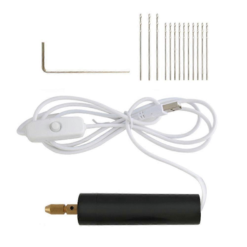 Electric Drill Mini Wood Crafts Cordless Rotary Tool Clay Steel