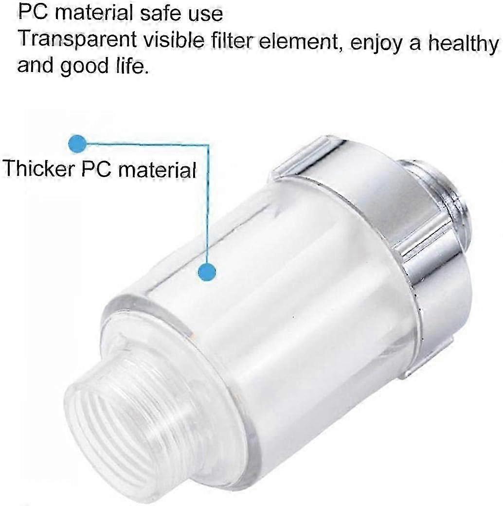 Universal Shower System Water Softener Filter with Transparent Head