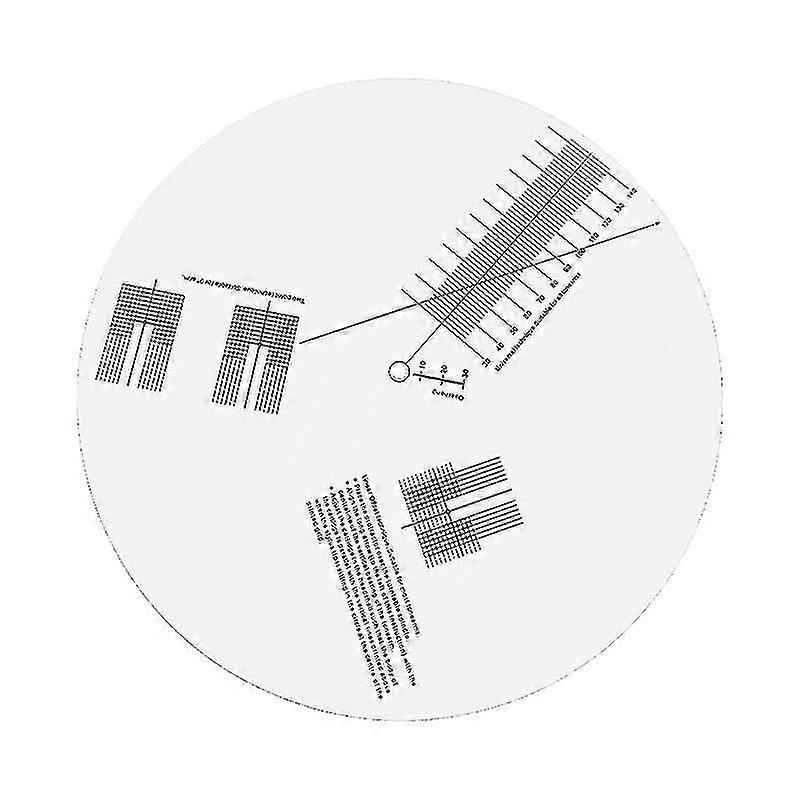 Anti-skating Calibration Disc Phonograph Cartridge Alignment Protractor Phonograph Cartridge Record Player Turntable Adjustment