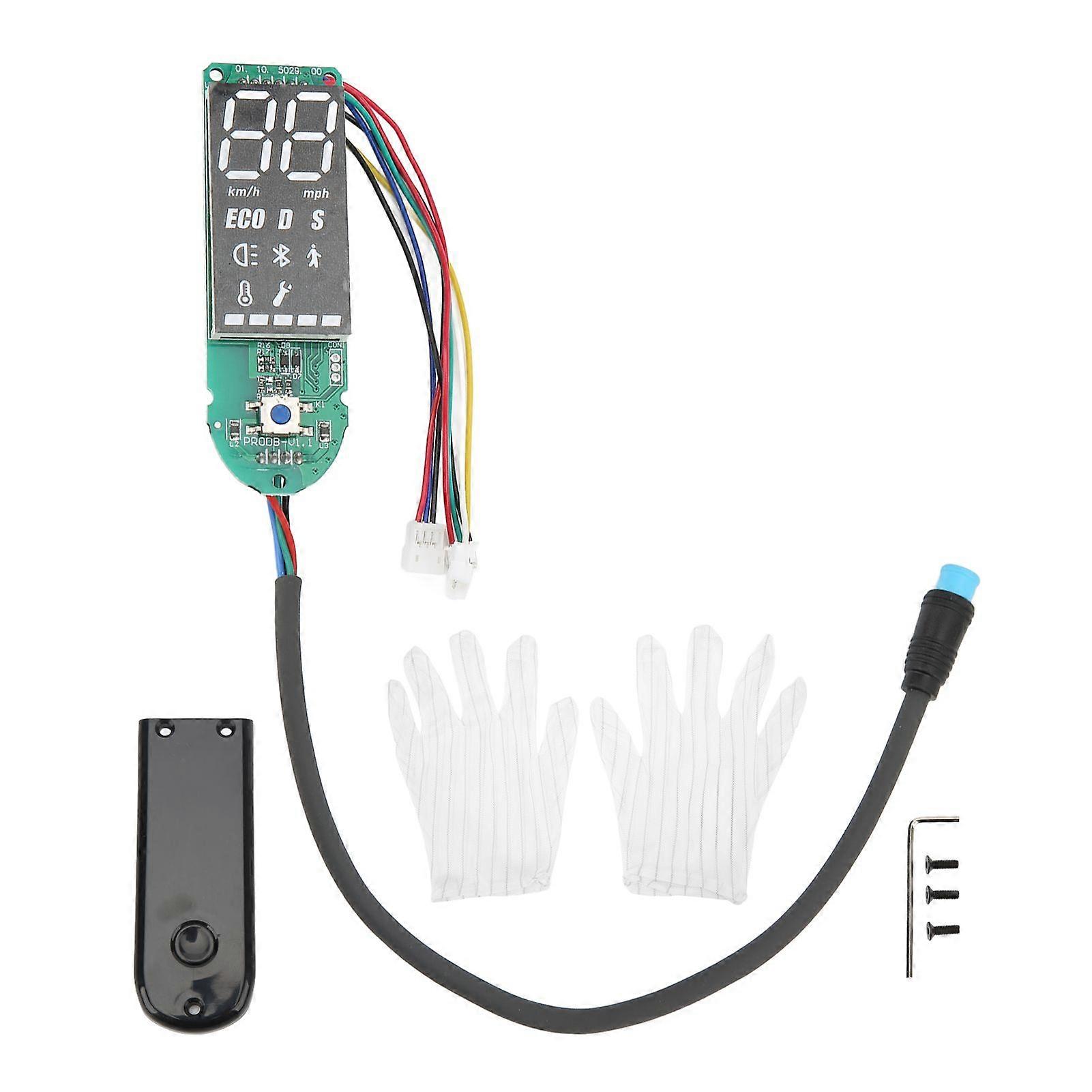 Electric Scooter Circuit Board Contain Screen Cover Scooter Dashboard with Clear Display for Ninebot MAX G30 YMQX)
