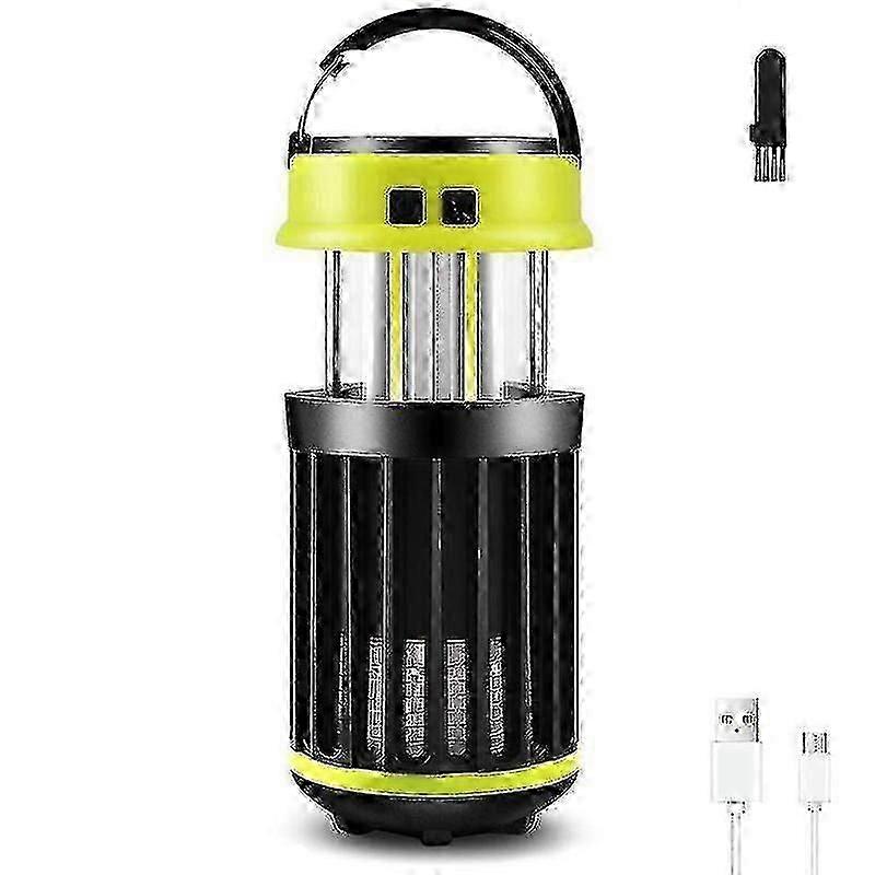 Solar Rechargeable Camping Light With Pest Killer Retractable Led Light 3 Mode Brightness