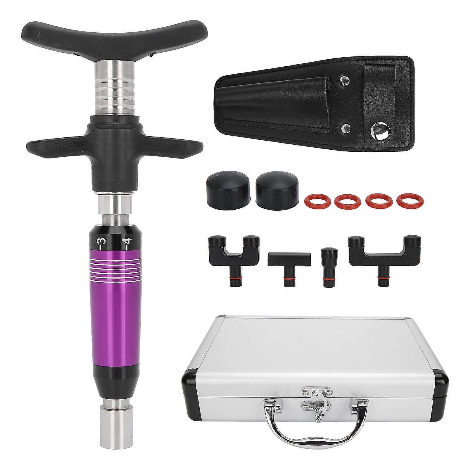 Manual Spine Correction Massager Spine Adjustment Handheld Massage Device with 4pcs Heads
