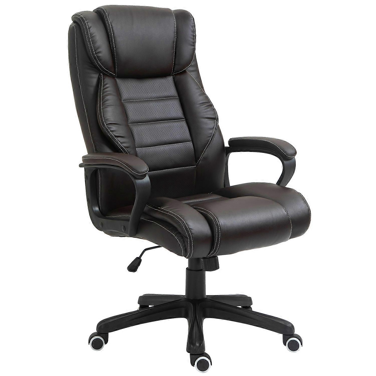 Office chair with massage function, height-adjustable manager's chair, ergonomic swivel chair, 6 vibration point
