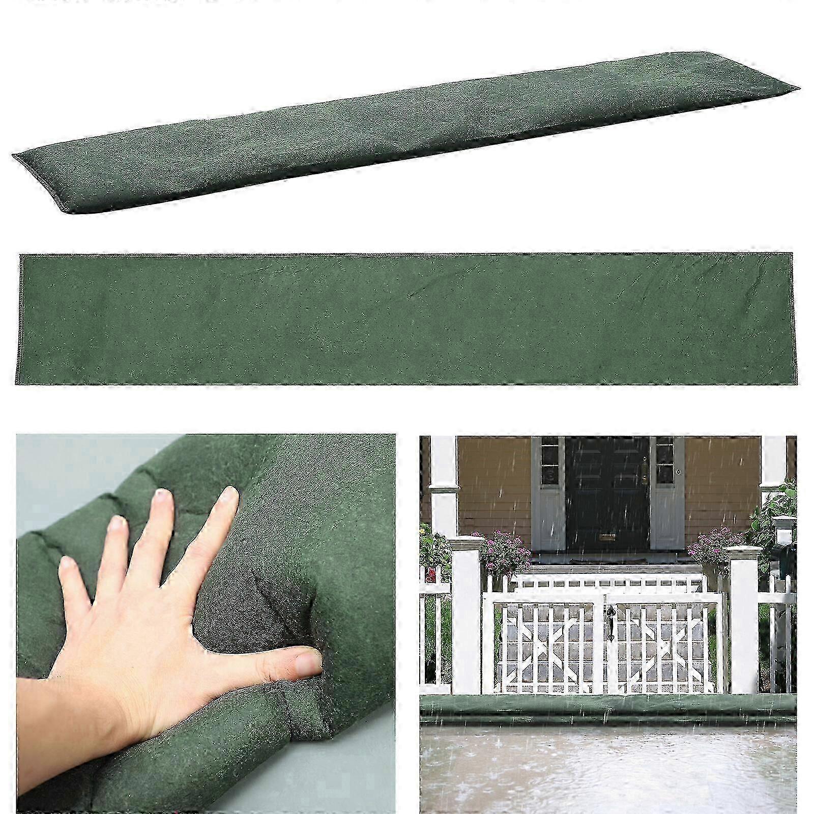 Water Activated Flood Barrier, Durable and Reusable, Absorbent and Sturdy for Basement and Garage, 30x70cm