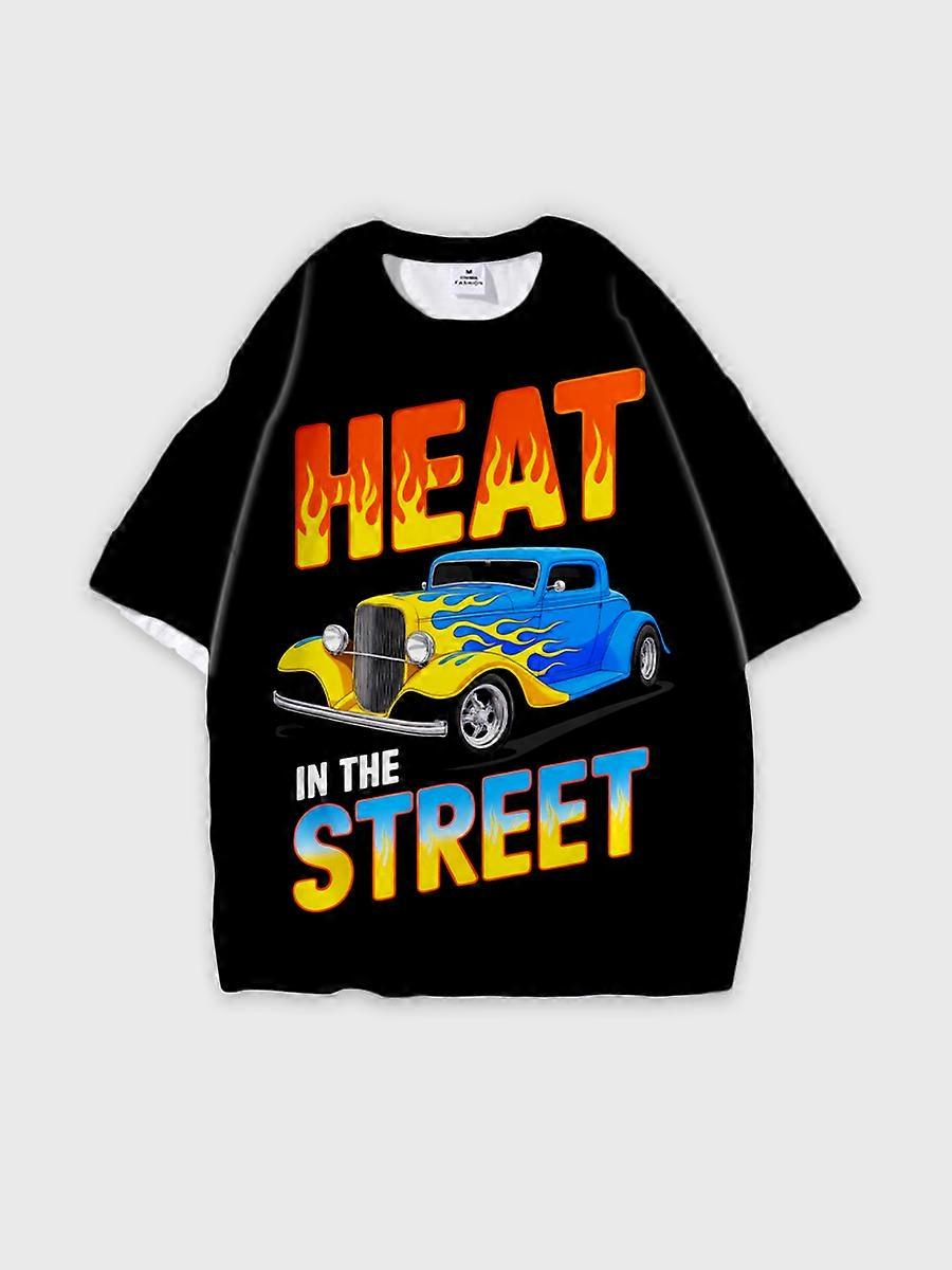 T-shirt round neck Pattern loose short sleeve JW2419