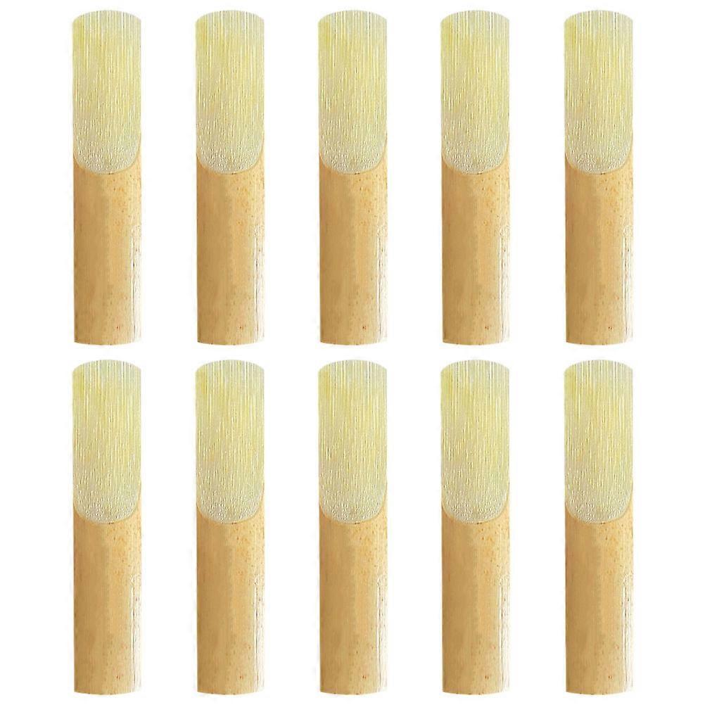 10pcs Clarinet Reeds Replacement Durable Lightweight Instrument Parts Easy Install Safe Convenient for Clarinet Players Beginners Professionals