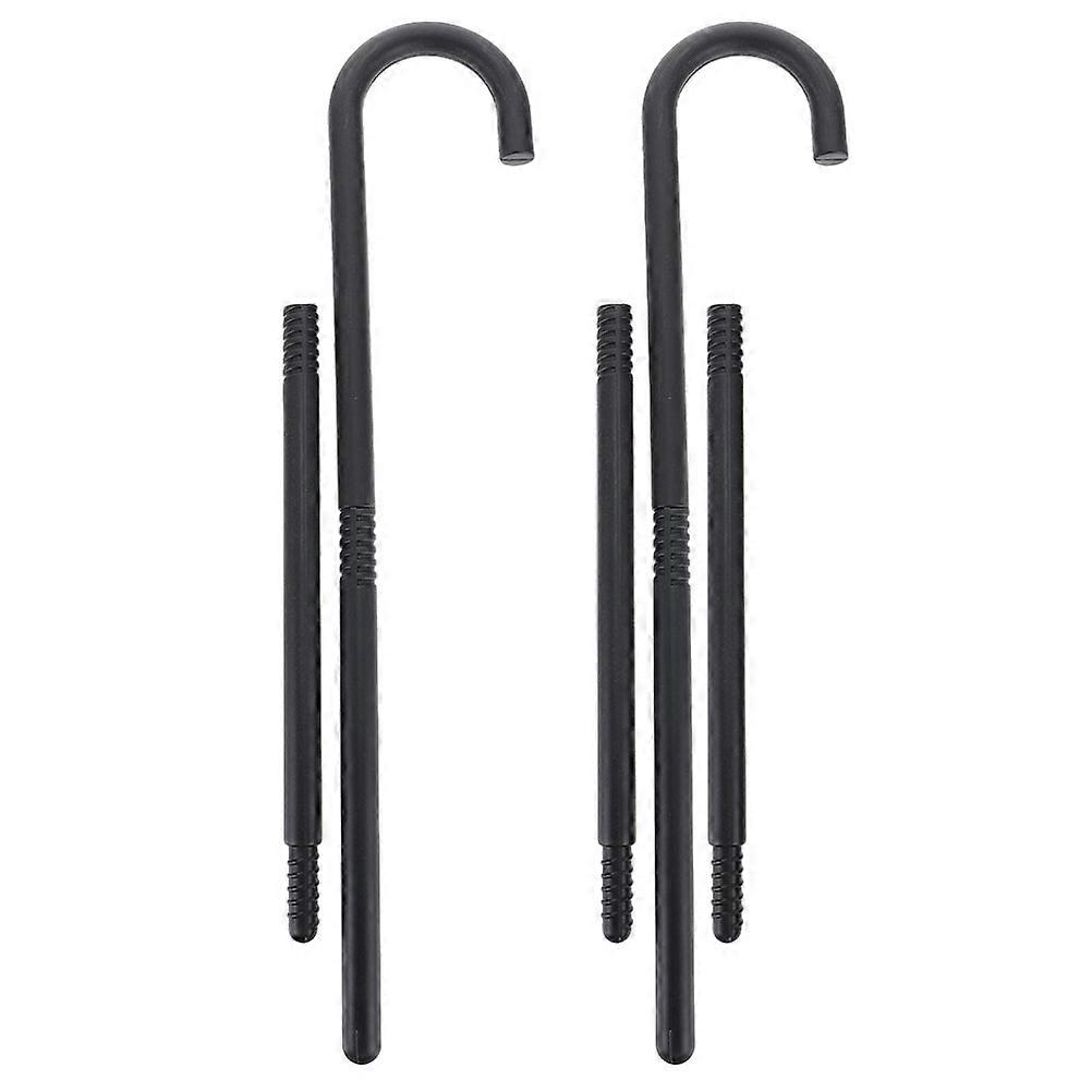 Magician Cane Plastic Crutch Stick Stage Performance Props 2Pcs