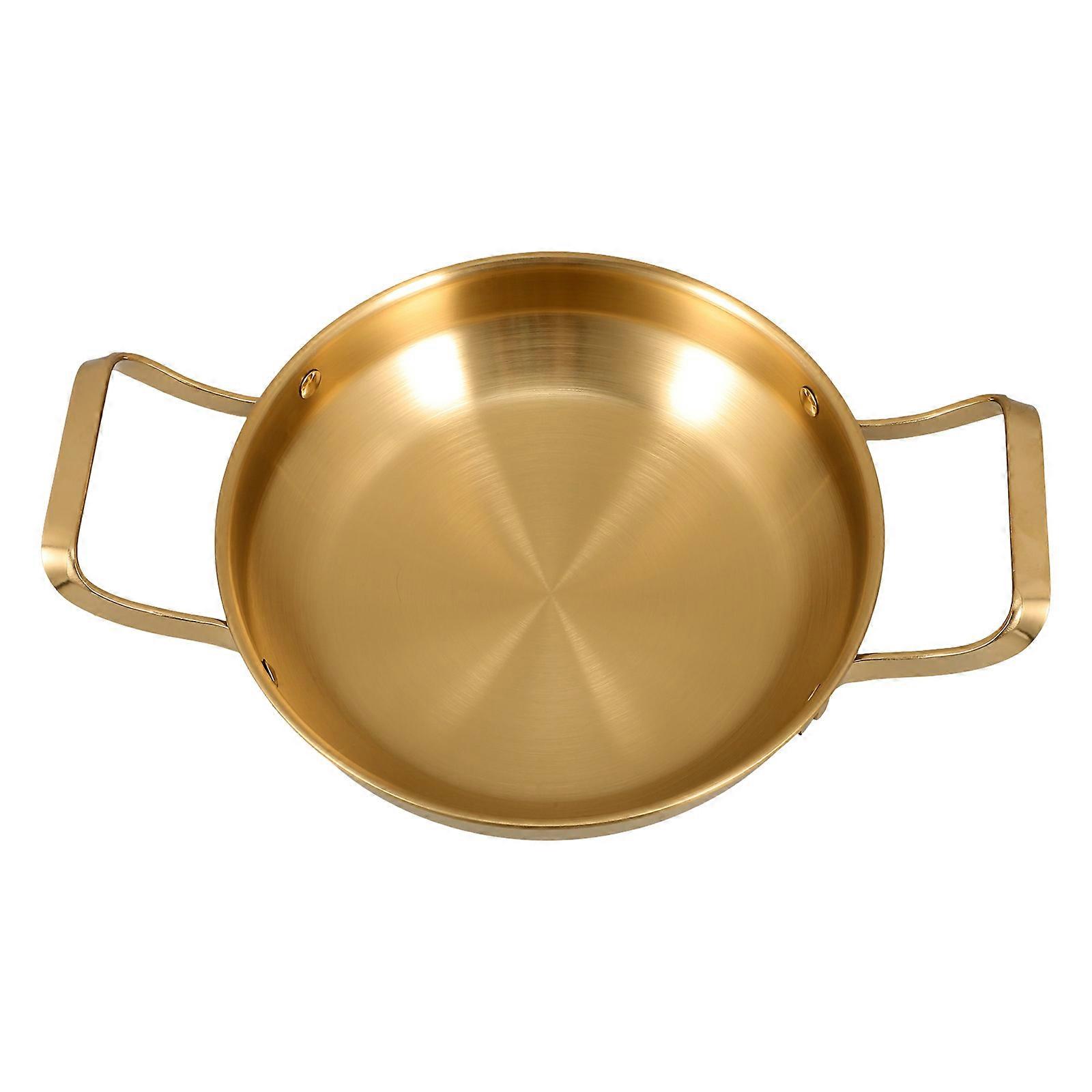 Stainless Steel Wok Hot Pot Pan for Hotel Use Round Shape Non-stick and 1Set