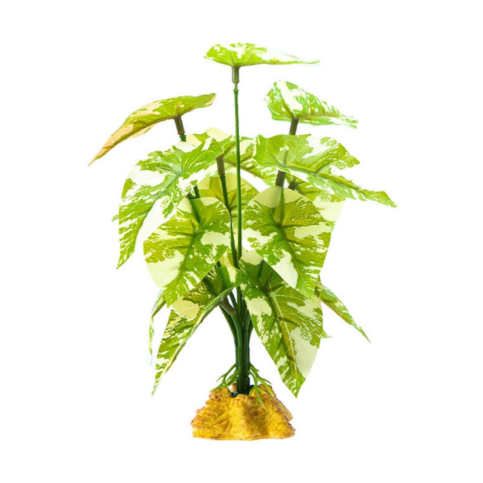 Reptile Corner Plant Decoration – Vibrant Leaves for Terrariums and Aquariums, Ideal for Bearded Dragons and Lizards
