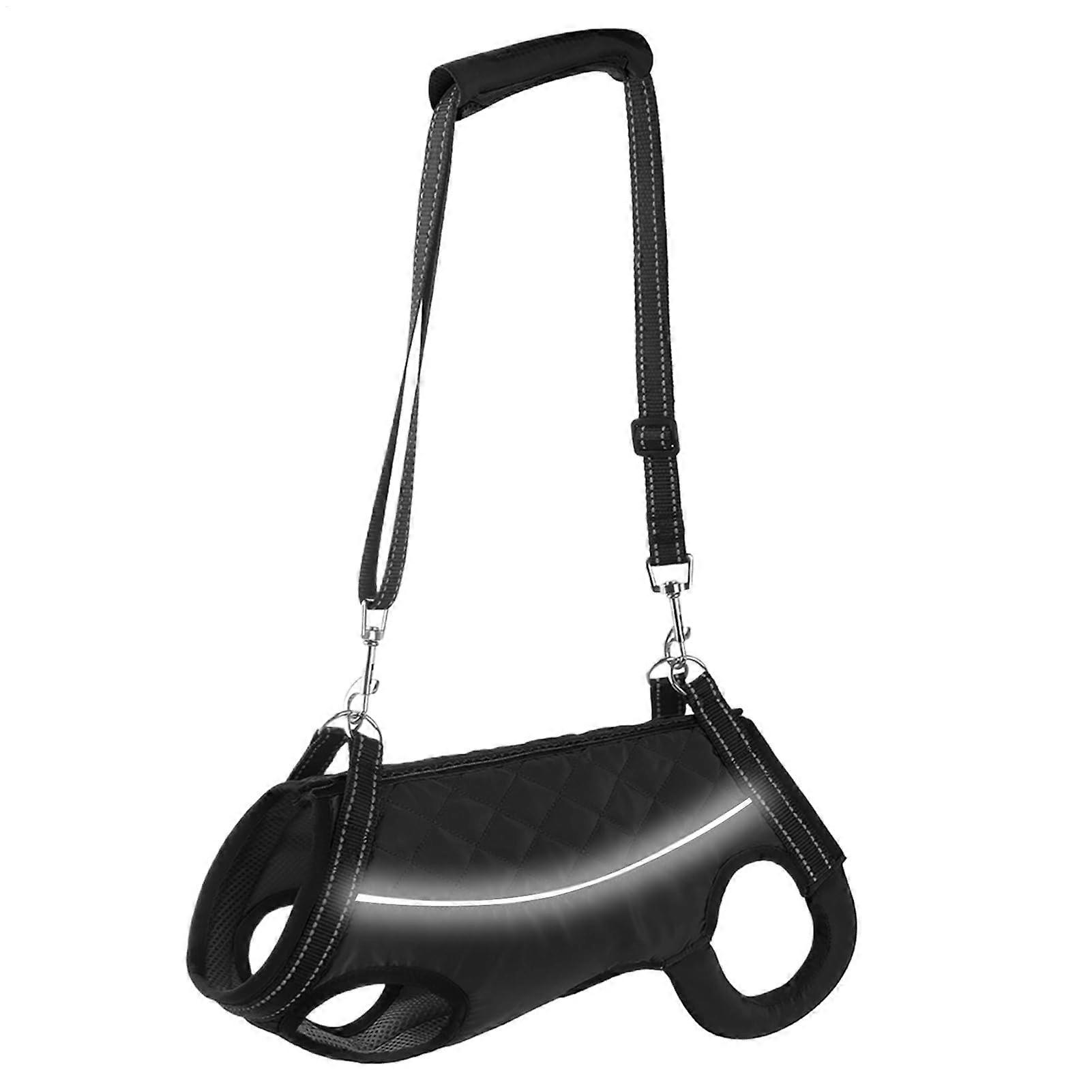 Dog Carrying Harness, Reflective Vest with Handle, Assistive Sling for Weak Rear Legs, XS, S, M, L, XL