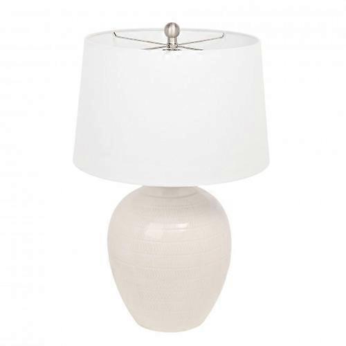 Hestia White Ceramic Table Lamp 25