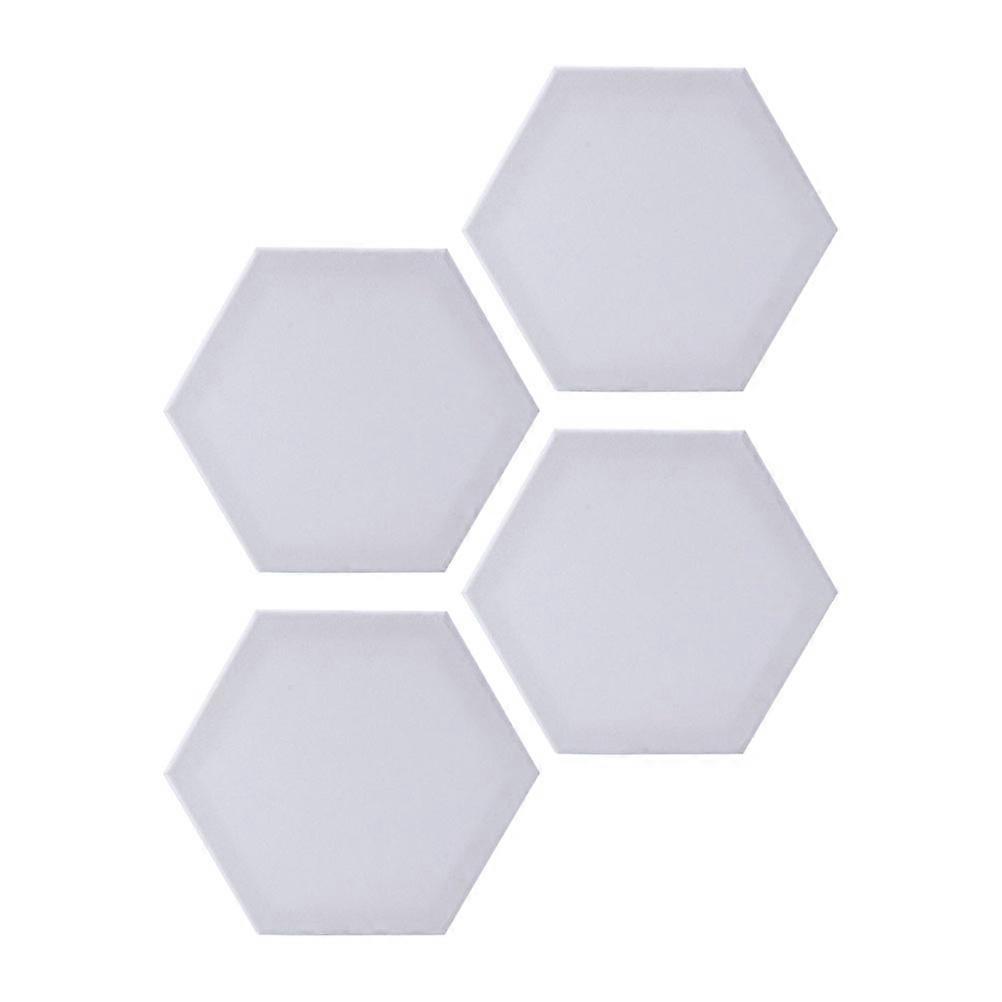 4pcs Hexagonal Oil Painting Boards, Portable Cotton Art Panels for Multi Purpose Use, Strong Adhesion & Smooth Surface for Indoor and Outdoor