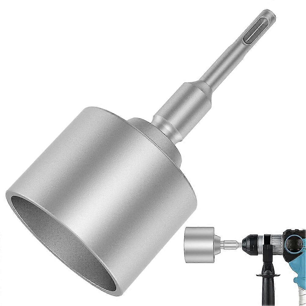 SDS-Plus T-Post Earth Rod Driver, Durable Hammer Drill Adapter for 1" Rods, Compatible with Standard Hammer Drills