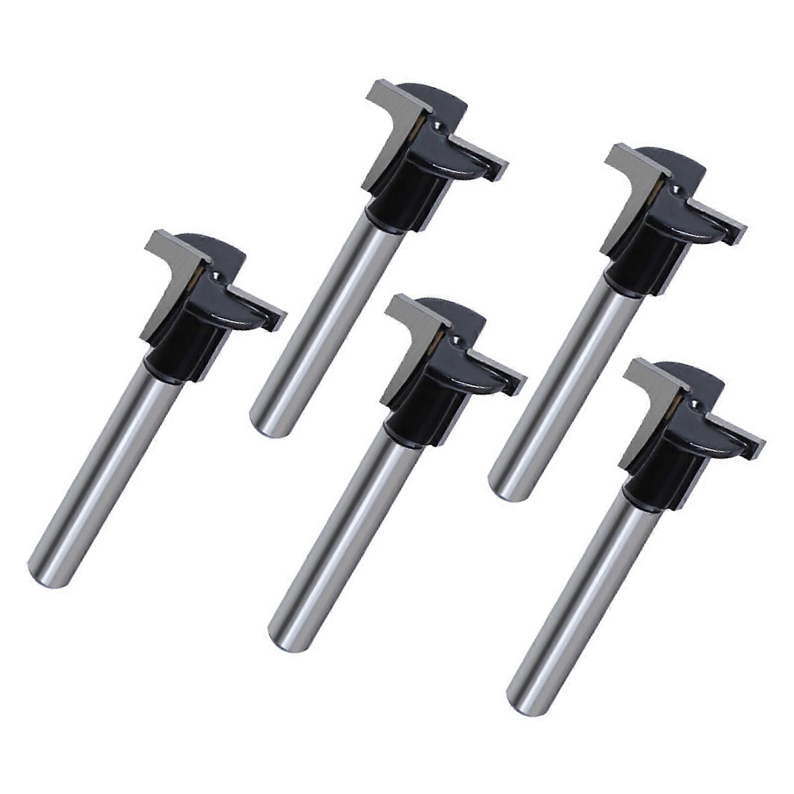 6.35mm 1/4"Shank Two Arcs Drawer Cabinet Door Drawer Router Bit Cabinet Door Handle Cutter Multicolor