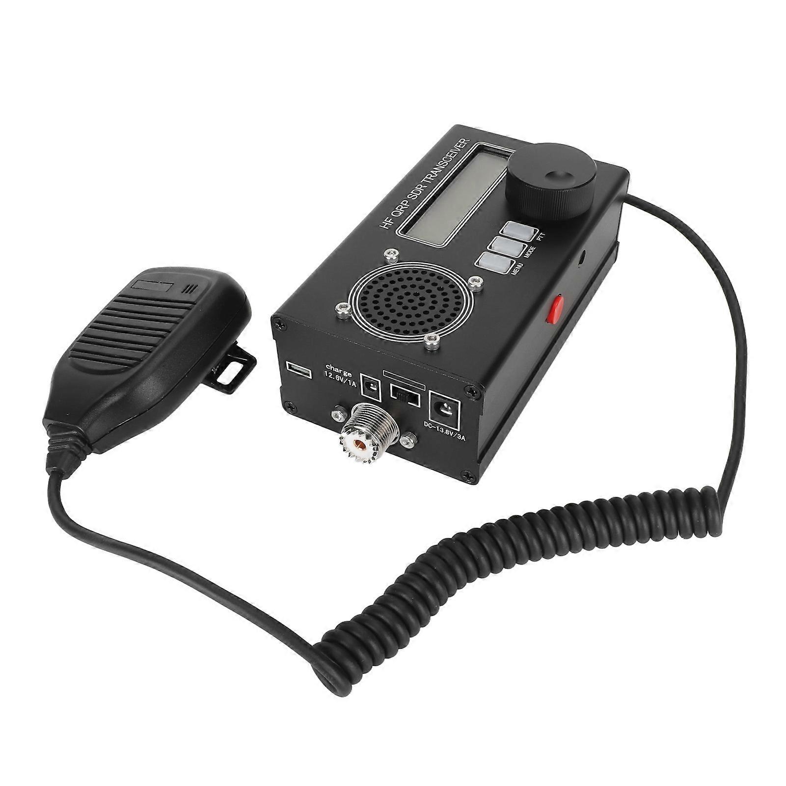 SDR Transceiver Radio Receiver Open Source USDX QRP HF 8 Band USDR Shortwave Radio Receiver Transmitter for DIY 100‑240V EU Plug 