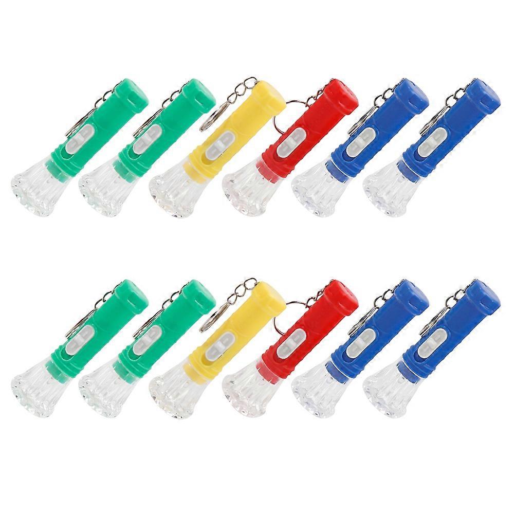 Portable Mini Pendant Flashlight Compact Design For Outdoor Activities Assorted Color 6.4X2.3CM Emergency Use 18Pcs