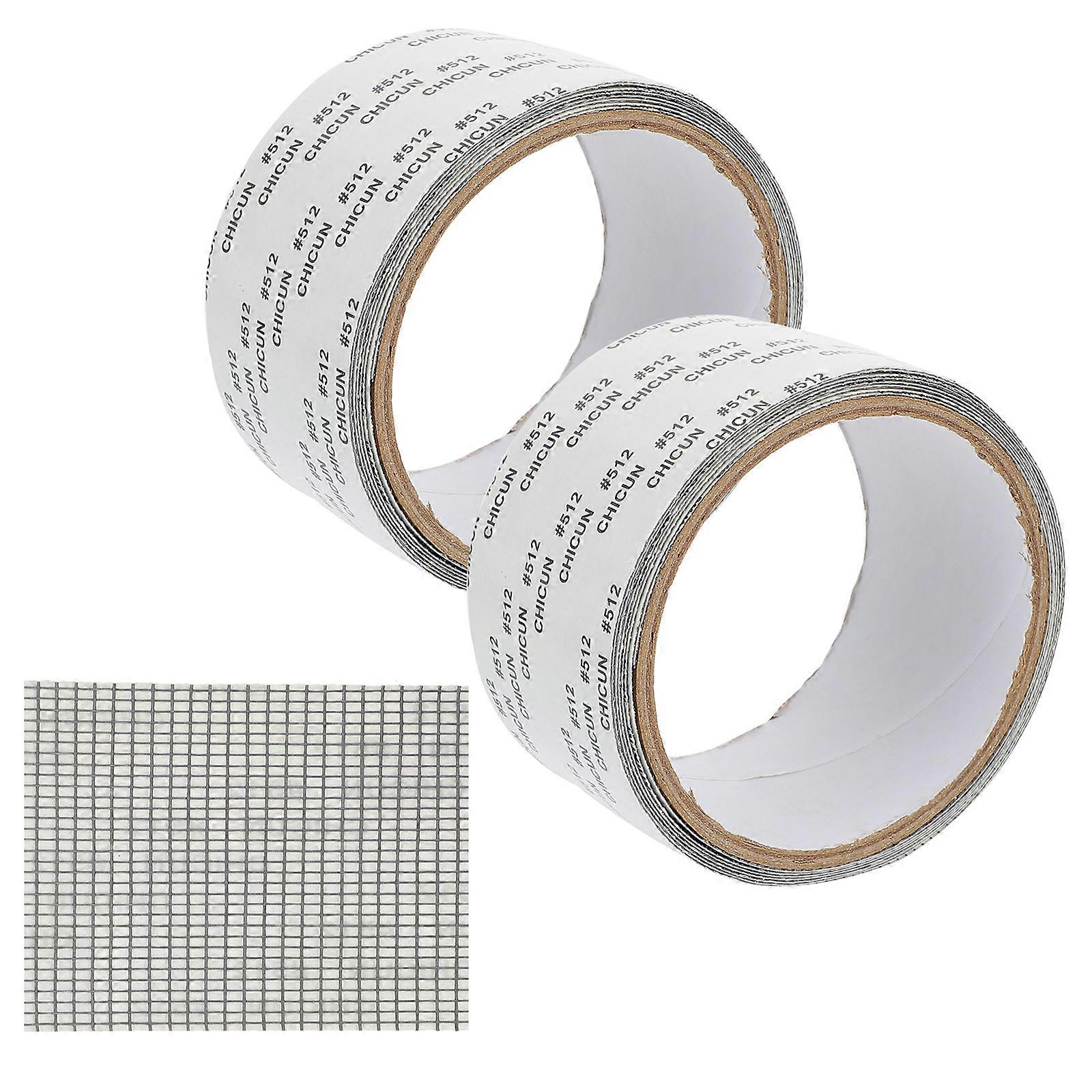 Screen Patches Door Window Repair Portable Fly Blocking Grey 200x5cm Compact Design 2Pcs