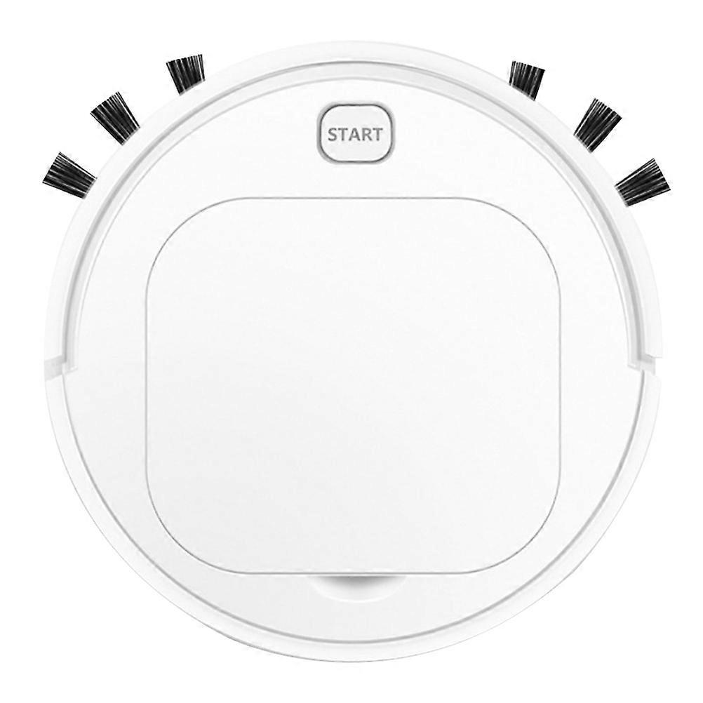 Vacuum Mop Robot Large Sweeping Cleaner for Home Dorm White 28x28cm Automatic Direction Change 1Set