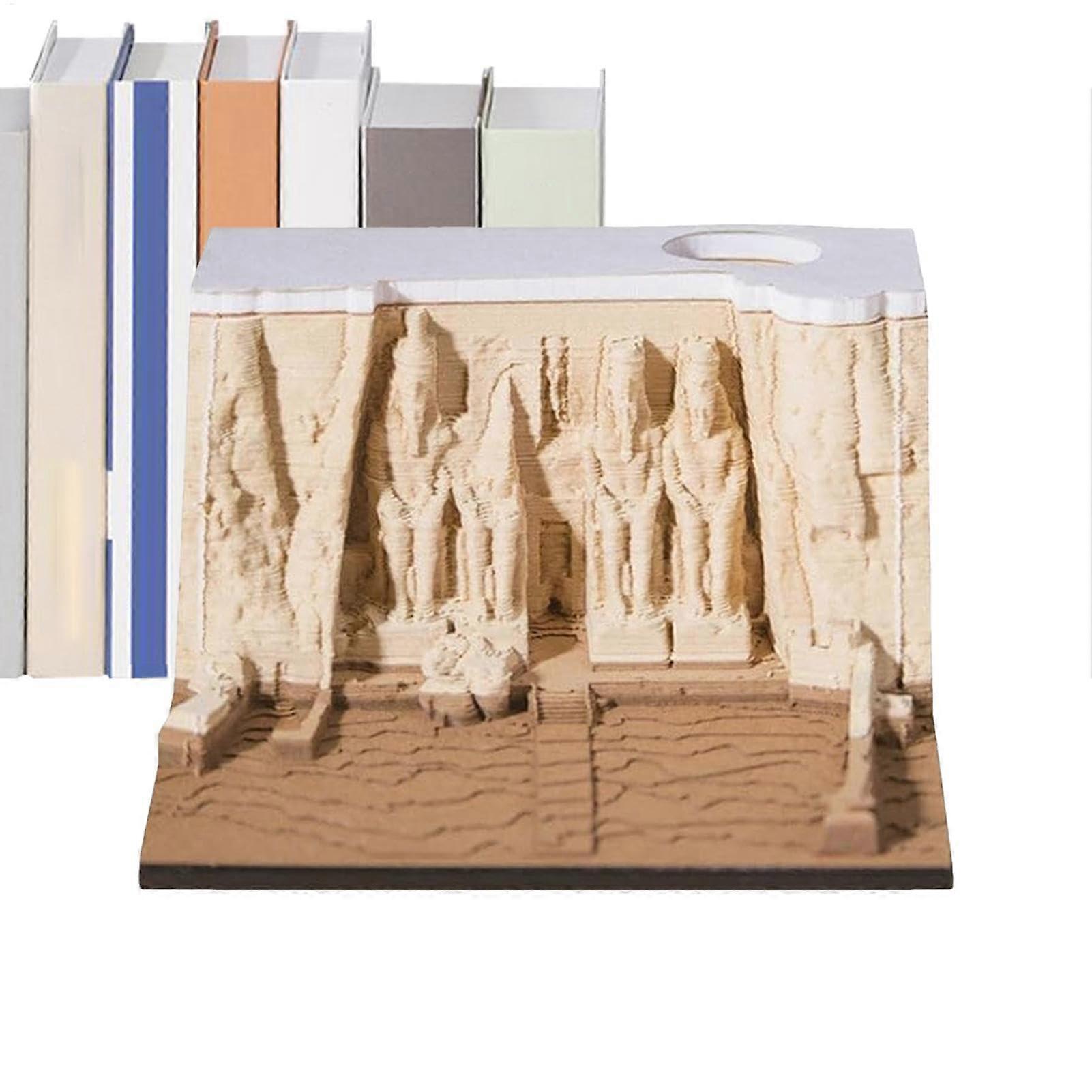 Memo Pad, Notepad  Paper Sculpture  Temple Design Desktop Note Record