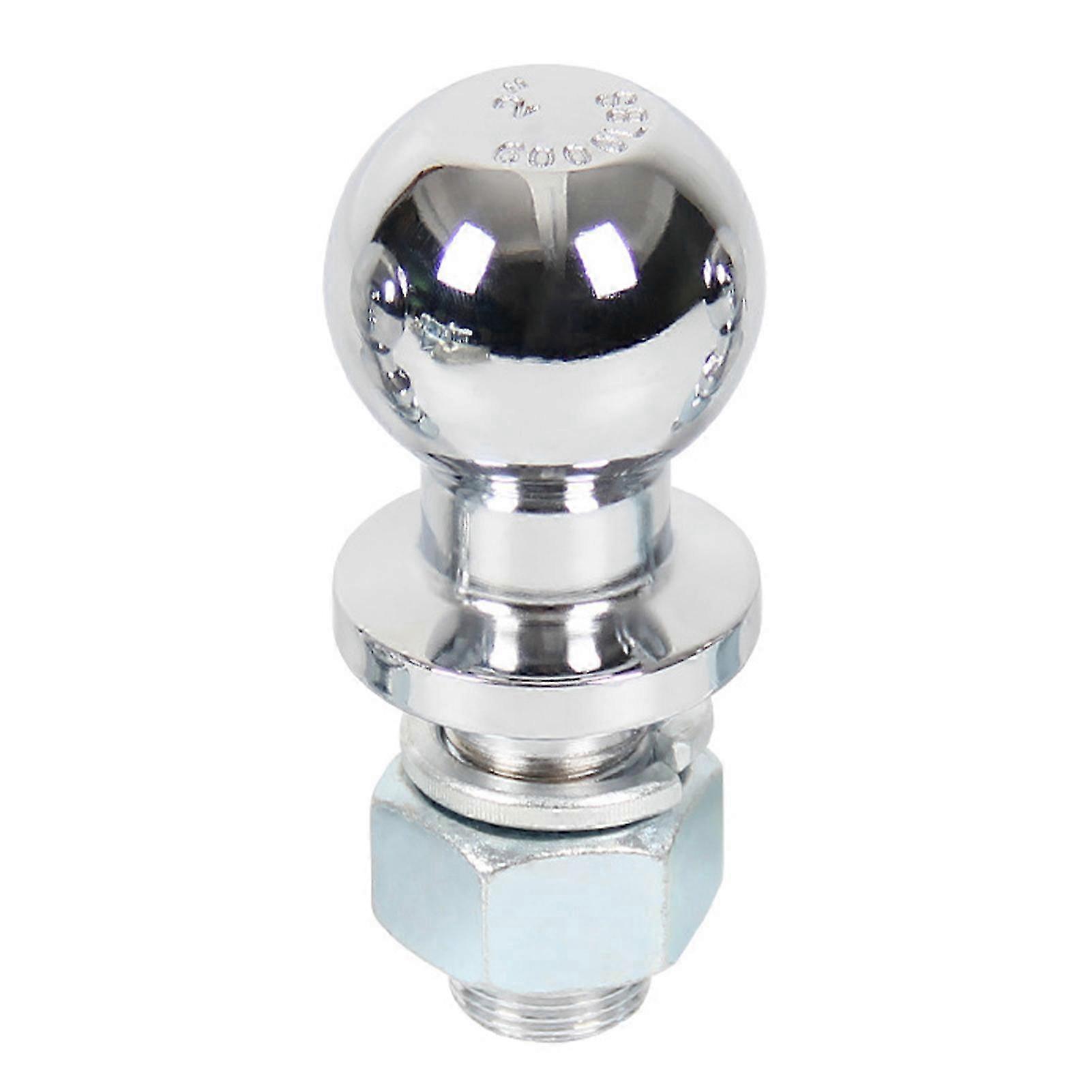 Trailer Hitch Ball Smooth Glossy Surface Compact Structure Rust Proof Strong Strength with Precise Thread 50.8mm/2in SZRH AC-