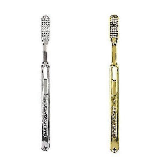 Swissco Piave メッキ歯ブラシ Tynex 毛、ミディアム (クロームまたはゴールド) ハイウェイ