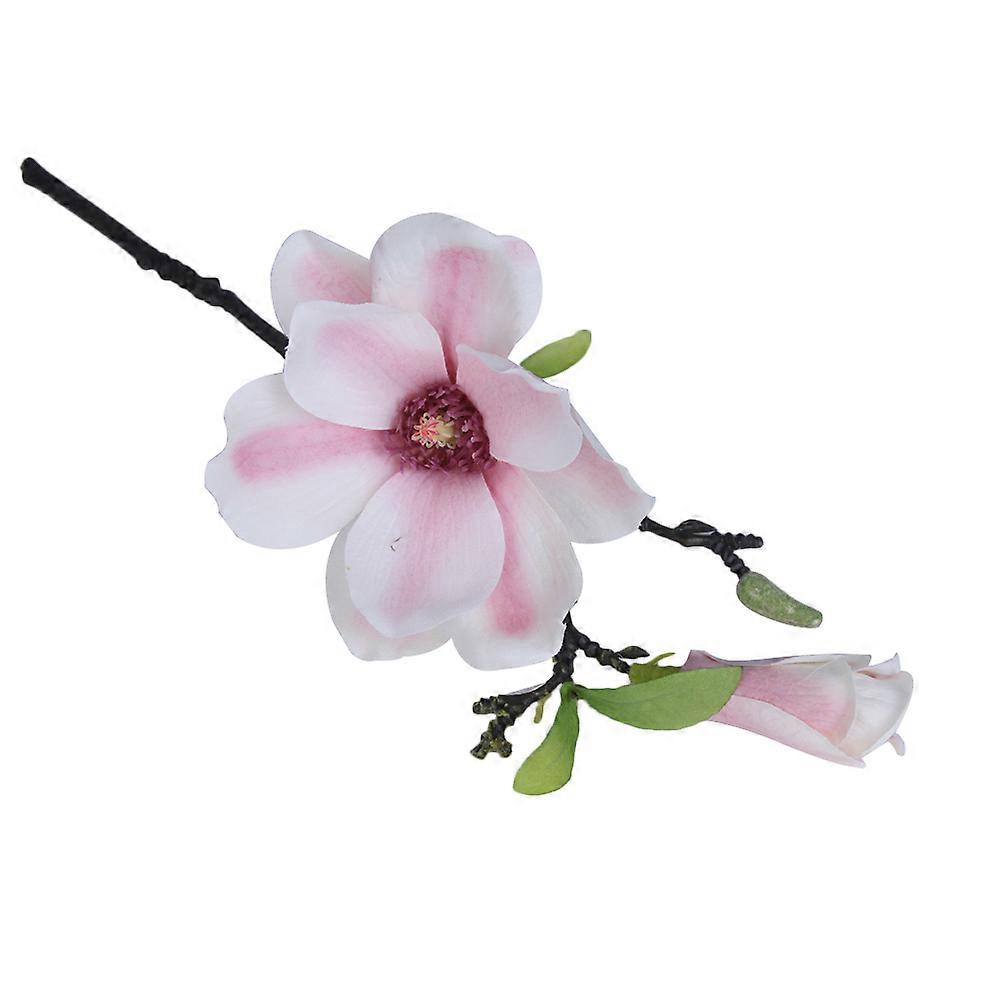 Artificial for Wedding Decor 5Pcs Pink Silk Magnolia Set