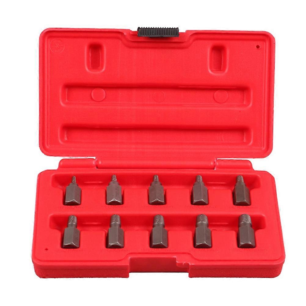 Screw Extractor Set To Remove Broken Bolts Handyman Use Carbon Steel 22 x 12 x 5 cm Bolt Stud Removal 10Pcs