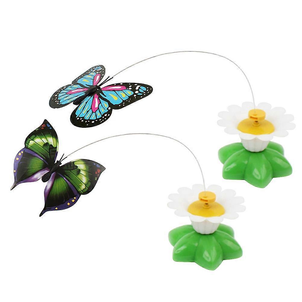 Cat Electric Toy Interactive Shaking Rotation 2Pcs
