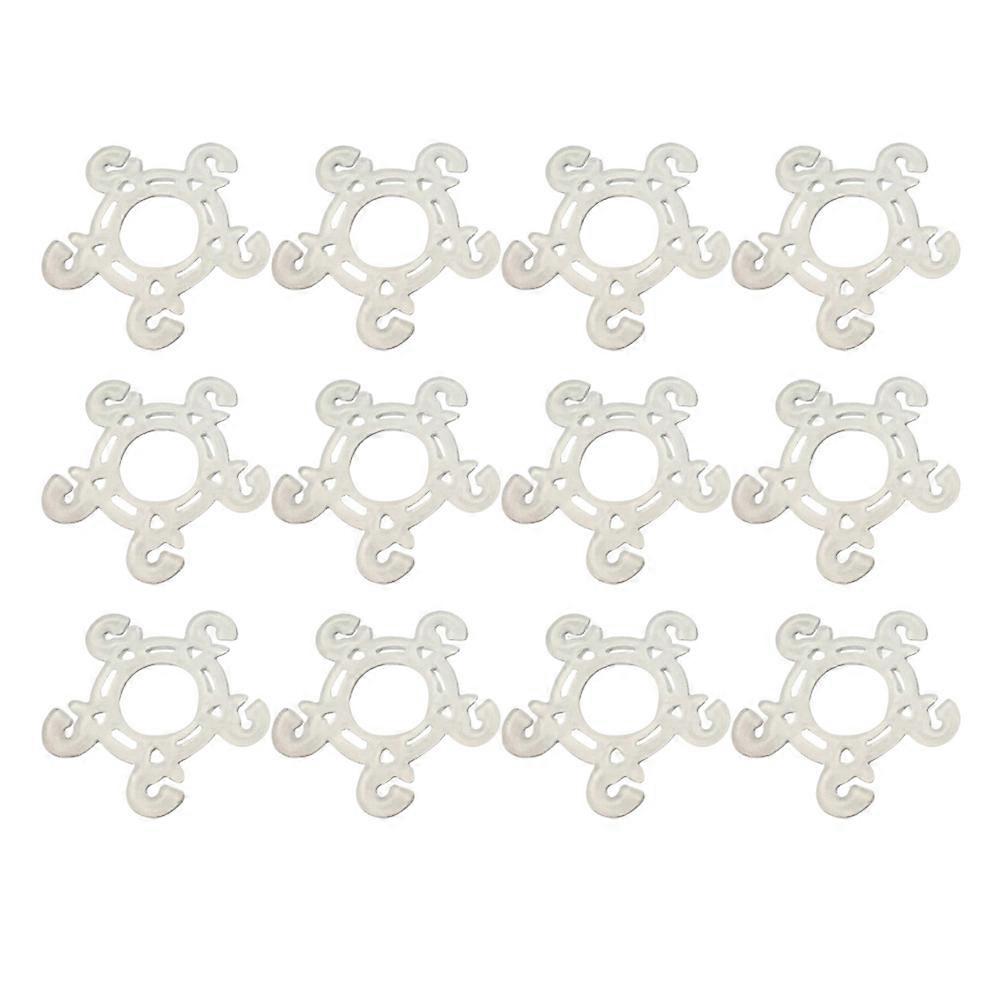 White Plastic Balloon Clips Set of 60 Pieces for Easy and PainFree Balloon Sealing and Wedding Decoration Tool