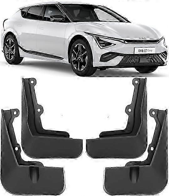 2025 Front & Rear Splash Guards Mud Flaps For 2022-2025 Kia EV6 GT / GT-Line