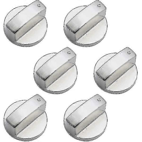 6 pcs Universal Metal Control Knobs Gas Stove Knob 6mm Universal Control Knobs Cooker Knob