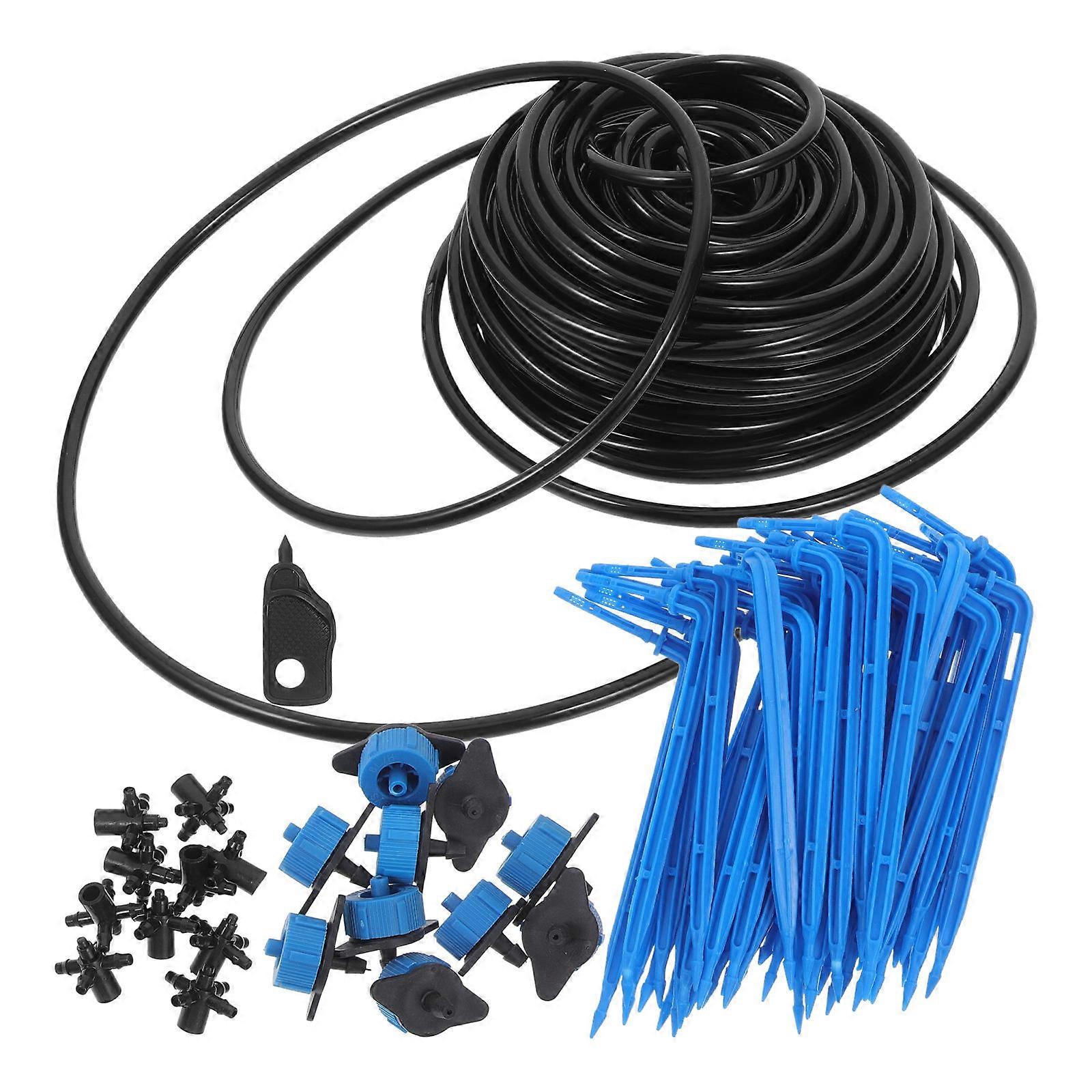 Garden Irrigation Kit 1 Set Automatic Timing Watering System For Patio Flower Bed Plants With Labor Saving Technology In Blue