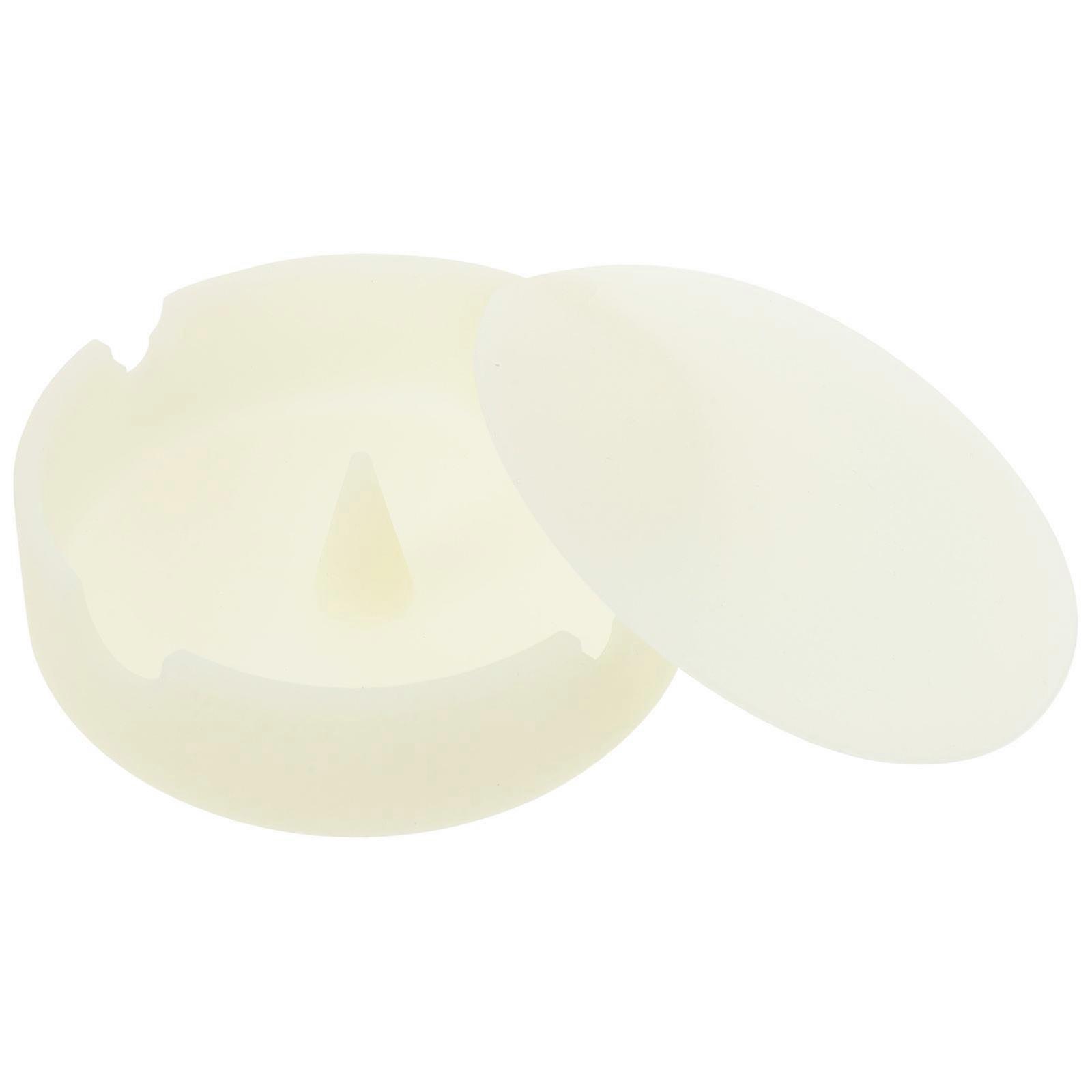 Convenient Cigarette Ash Box Desktop Prevent Soot From Floating Home Office Beige Silicone 1Pcs