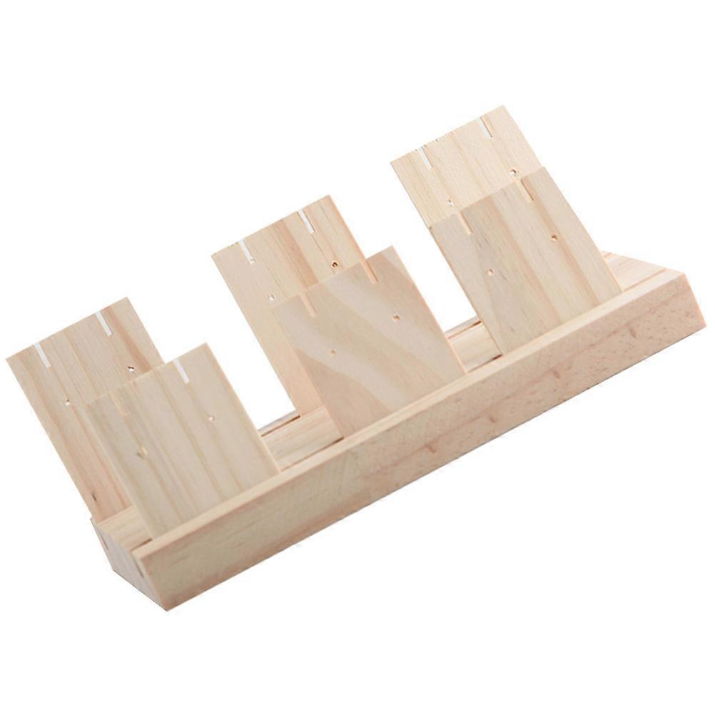 Khaki Jewelry Stand for Display Durable Plastic Organizer Unique Design Ideal Gift for Any Occasion Size S