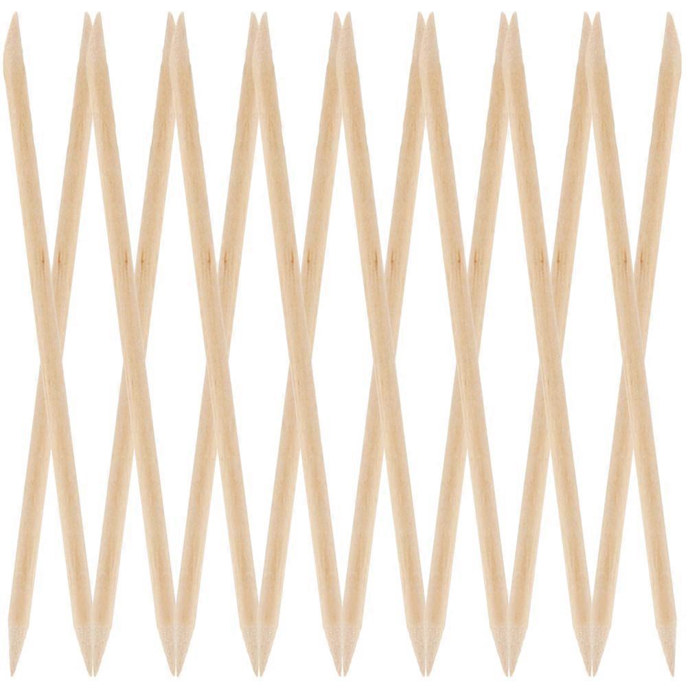 Wooden Cuticle Pusher Sticks for Manicure Use Khaki Color Lightweight and Practical 200pcs