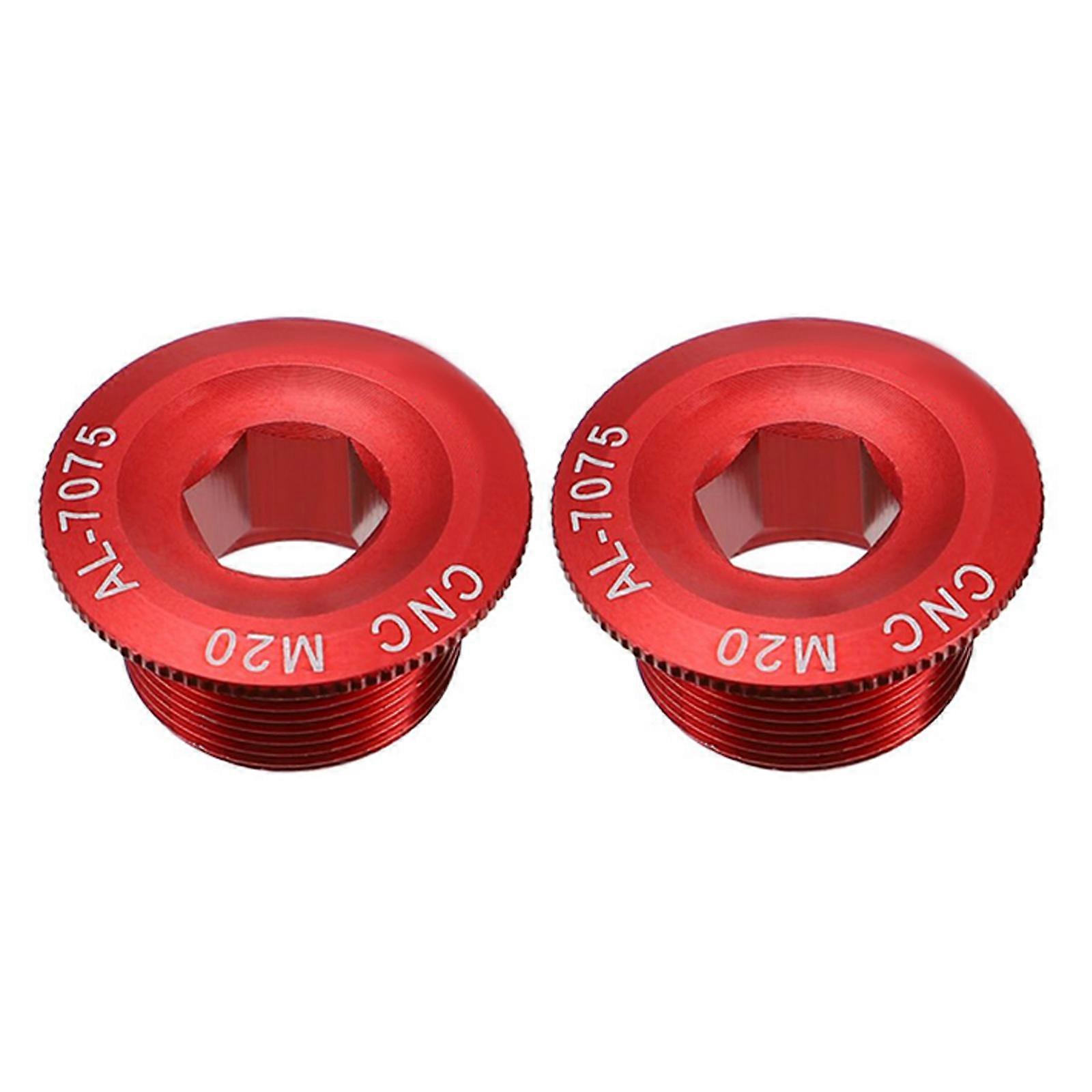 Crankset Fixing Crank Arm Screw Bolts In Red Color For Bicycle Components 1 Pair For Bike Maintenance